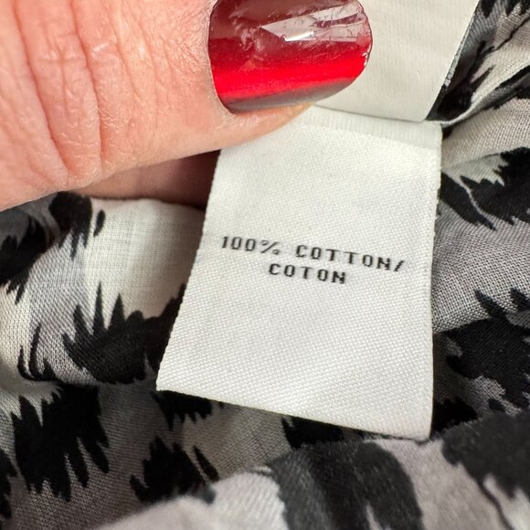 Diane Von Furstenberg Krystle Spotted Cat Strapless Maxi Dress NEW L Black White - Picture 4 of 8